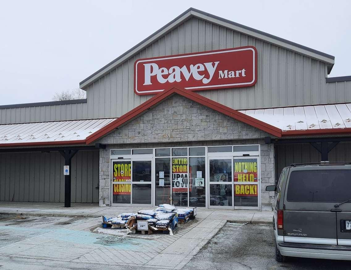 Peavey Mart on St. Clair Street in Chatham. January 22, 2025. (Photo by Jaryn Vecchio)