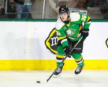 Sawyer Boulton of the London Knights. Photo by Luke Durda/OHL Images