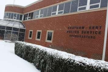 BlackburnNews.com file photo of the Chatham-Kent Police Service Headquarters. (Photo by Jason Viau)