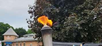 Law Enforcement Torch Run for Special Olympics.  Photo from Huron County OPP