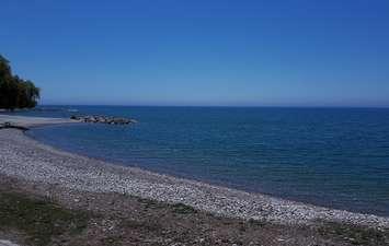 The Lake Huron shoreline in Goderich. (Photo by Bob Montgomery)