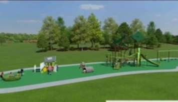 Proposed new playground in the Village of Belgrave.  Photo from James Elston