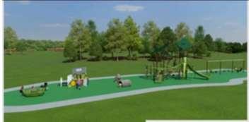 Proposed new playground in the Village of Belgrave.  Photo from James Elston