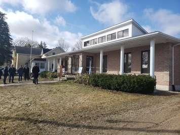 The future site of the Teeswater medical clinic on Clinton Street. (Image taken by Steve Sabourin)