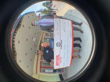 Melanie Smith wins the Imperial Theatre's June 50/50 draw (Photo courtesy of Imperial Theatre)