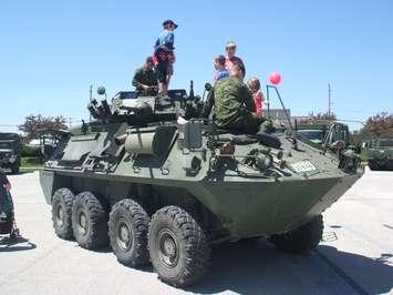  Coyote light armoured vehicle  at Land Forces Training Centre in Meaford during the 4th Canadian Division’s Army Open House on Saturday. (Submitted photo)
