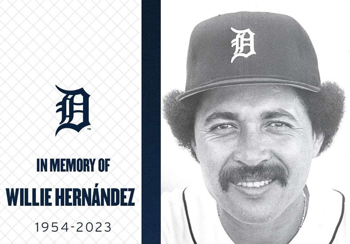 Guillermo (Willie) Hernandez. Image courtesy Detroit Tigers/X.