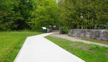 New pathway at Inglis Falls Conservation Area. Photo from Grey Sauble Conservation.