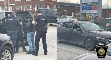 Arrests being made in the Laurel Lee Neighbourhood (Photo by: Sarnia police)