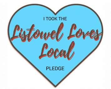 The logo for the Listowel BIA's Listowel Loves Local campaign to support local businesses. (Provided by the Listowel BIA)