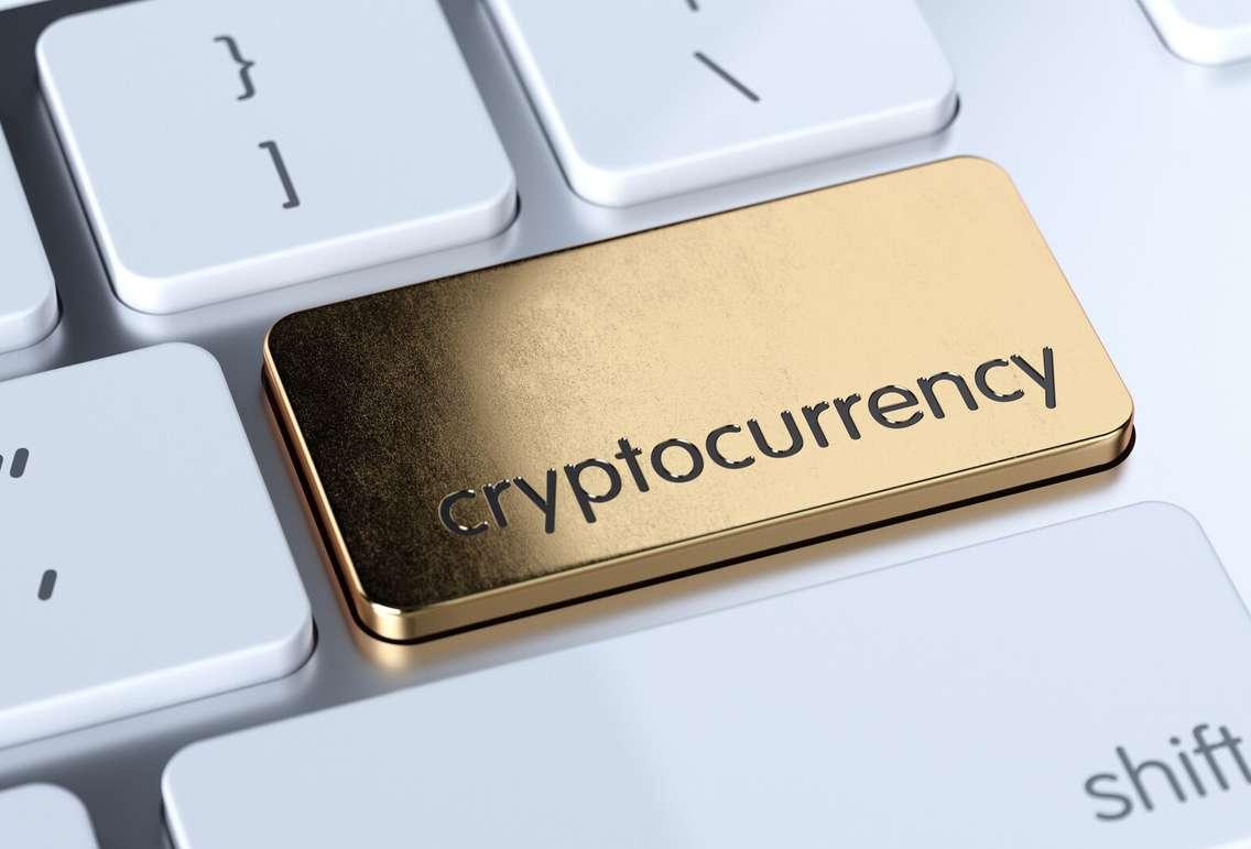 Cryptocurrency button (Image courtesy of Can Stock)