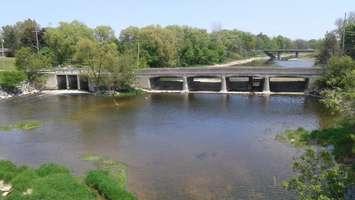 The Howson Dam in Wingham (BlackburnNews.com file photo)
