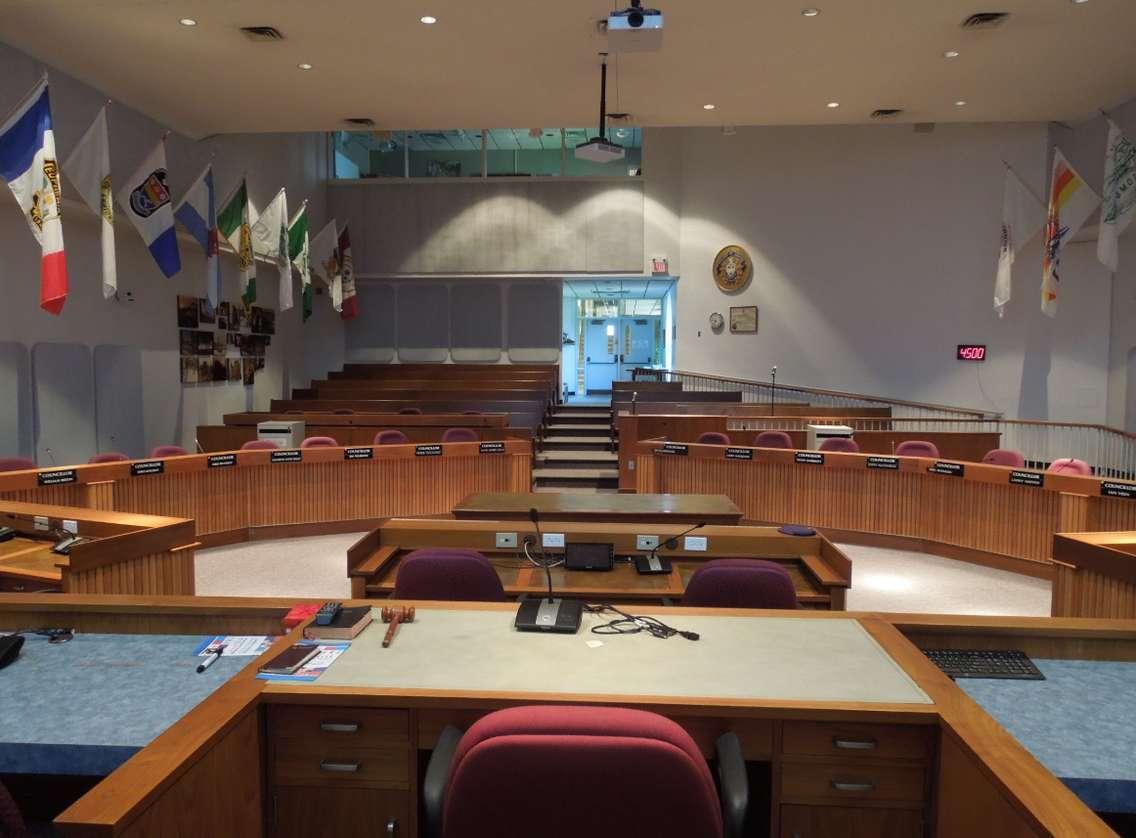 Lambton County Council Chambers on Broadway Street in Wyoming.  (Photo by County of Lambton)