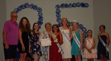 Jordan Lynn Fawcett Award (L to R) Dave Fawcett, Debbie Fawcett, Disa MacArthur, Barb MacArthur, Ebbony Moroz, Rachel Smyth, Daphne Mannero (photo submitted)