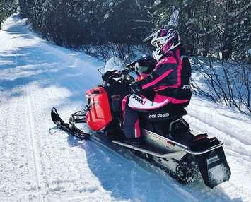 Lisa Whiteman Snowmobiling