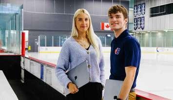 (Photo of Brock Sport Management students Eva Violin and Brock Wedsworth courtesy of Brock University and St. Clair College)