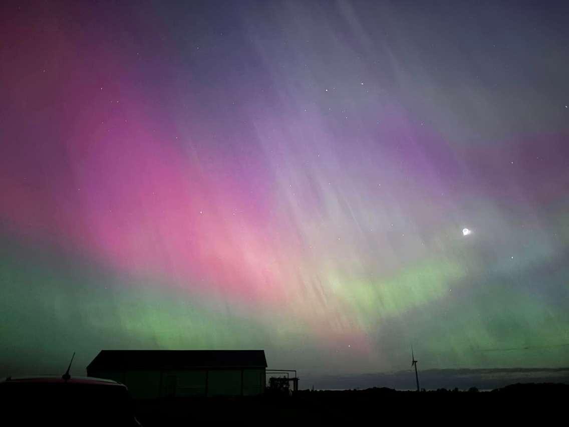 Aurora Borealis, May 10, 2024 (Image courtesy of Kate Otterbein, Blackburn Media)