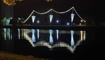 Owen Sound light displace honouring the ship, the Manitoba. Photo from the City of Owen Sound