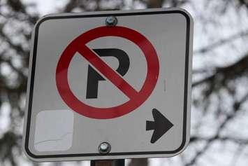 No Parking sign. (Photo by Adelle Loiselle)