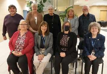 Bluewater District School Board of Trustees 2022-26: Top row (L-R): Derrick Long, Jane Thomson (Chair), Fran Morgan, Janice Kaikkonen, Michael Craig. Bottom row (L-R): Tracy Lynn Atkinson, Jan Johnstone (Vice-Chair), Katie Lutz, Marilyn McComb