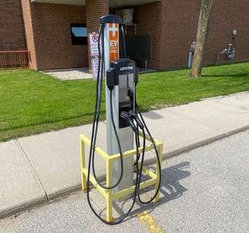 An electric vehicle (EV) charger in Walkerton. Photo courtesy of An electric vehicle (EV) charger in Walkerton. Photo courtesy of the Corporation of the County of Bruce.