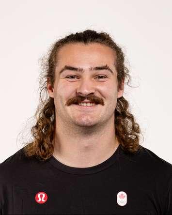 Team Canada athlete Ethan Katzberg poses for their official headshots on June 30, 2024.( Photo by Antoine Saito/COC)