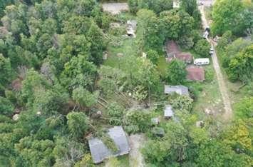 EF0 tornado in Point Clark on August 28. (Photo courtesy of the Northern Tornadoes Project/ via Twitter.)