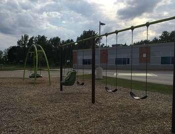 Maitland River Elementary School playground, Wingham. (Photo by Ryan Brandt)