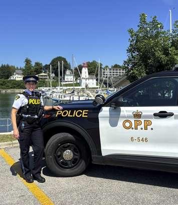 The South Bruce Ontario Provincial Police (OPP) Detachment Commander Lynn McNichol. Photo from South Bruce OPP.