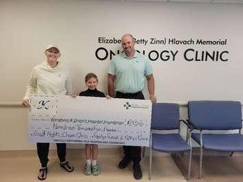 Katrina Klemp, her family, and friends partnered with the Listowel Golf Course to raise money for The Wingham & District Hospital Foundation Oncoloogy Clinic. Photo from The Wingham & District Hospital Foundation.  
