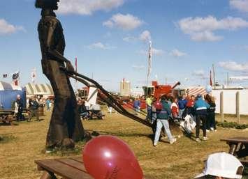 A photo from the International Plowing Match (IPM) in Lambton County in 1991. Image courtesy of the Lambton County Archives.