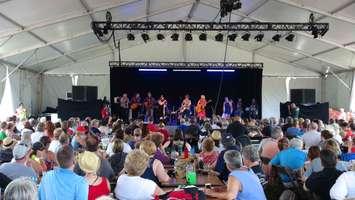 Big Crowds at Owen Sound Summerfolk in 2015. (photo by Kirk Scott)