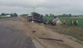 Collision on Highway 86.