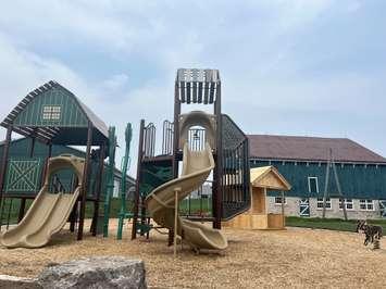 The new playground, located next to the Heritage Barn at the Wellington County Museum and Archives. (Photo courtesy of the Wellington County Museum and Archives)