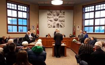 Swearing in of Goderich council Dec. 3rd, 2018 (photo by Bob Montgomery)