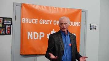Bruce-Grey Owen Sound Federal NDP candidate David McLaren (Photo by Kirk Scott)