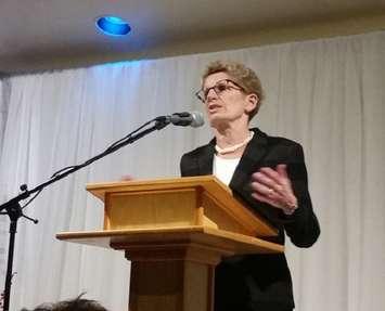 Premier Kathleen Wynne in Mitchell Thursday, November 26, 2015.
(Photo by Victor Young)