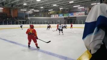 Saugeen Maitland Lightning host Team China at the Mount Forest Sports Complex in an exhibition game. 