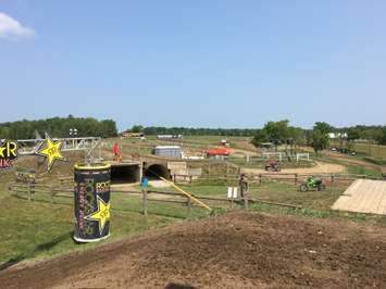 Part of the track at Walton Raceway for the 2018 Canadian Motocross Grand National Championship. (Photo by Ryan Drury)