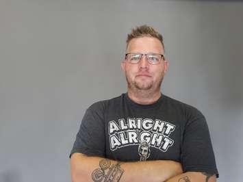 Jesse Lambert, photographer and owner of Arch Angels Studio in Clinton (Photo by Bob Montgomery)