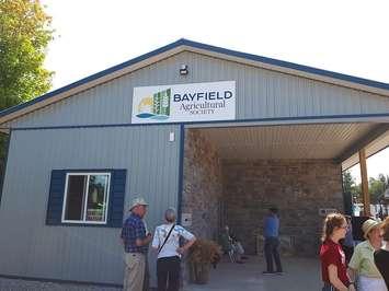 The Bayfield Agricultural Society's new animal display building. (photo by Bob Montgomery)