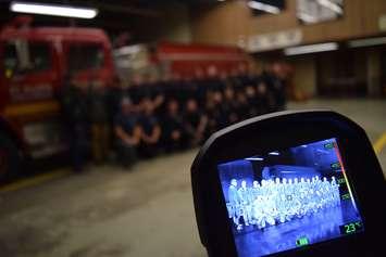Stj Marys Fire Department received a heat imaging camera donation. One of the new thermal imaging cameras is tested on the St. Marys Fire Department at a recent training night.