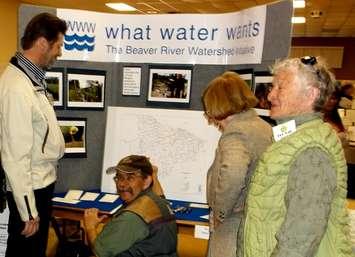 One of the 33 exhibitors at the Re-Use and Eco Fair in Meaford was the Beaver Valley Watershed Trust.
Photo by Jim Armstrong