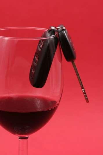 Car key in a wine glass. © Can Stock Photo / devon