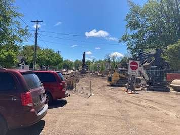 Construction in Bayfield in May of 2022. (Image by Bob Montgomery)