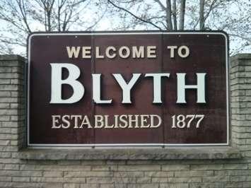 Welcome to Blyth Sign, North End of Town (Photo by Craig Power, © 2016).