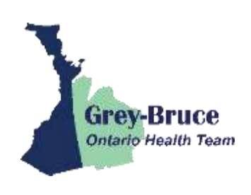 Grey-Bruce Ontario Health Team logo. (Provided by Victoria Cumming, Executive Assistant to the President/CEO, Hanover & District Hospital)