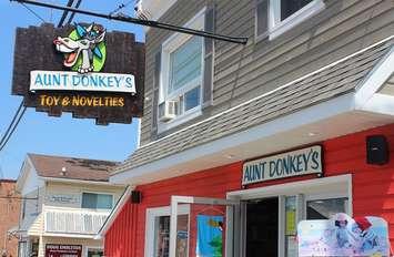 Aunt Donkey’s in Lion’s Head received Spruce the Bruce grants for Perpendicular Signage and Façade Improvement in 2017 (photo submitted)