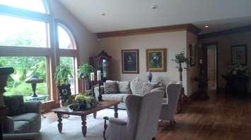 Inside the home purchased by Huron Residential Hospice on highway 8 near Clinton. (Photo by Bob Montgomery)
