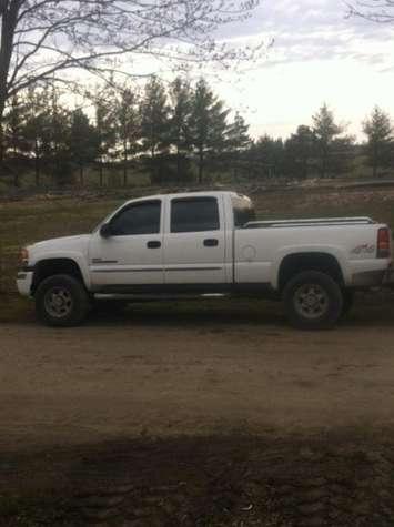 The stolen 2004 GMC Sierra taken from a Hern Line residence in South Huron on June 28, 2015, according to Huron OPP.